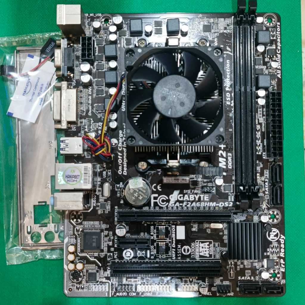 sepaket motherboard amd fm2+ A6 6400K
