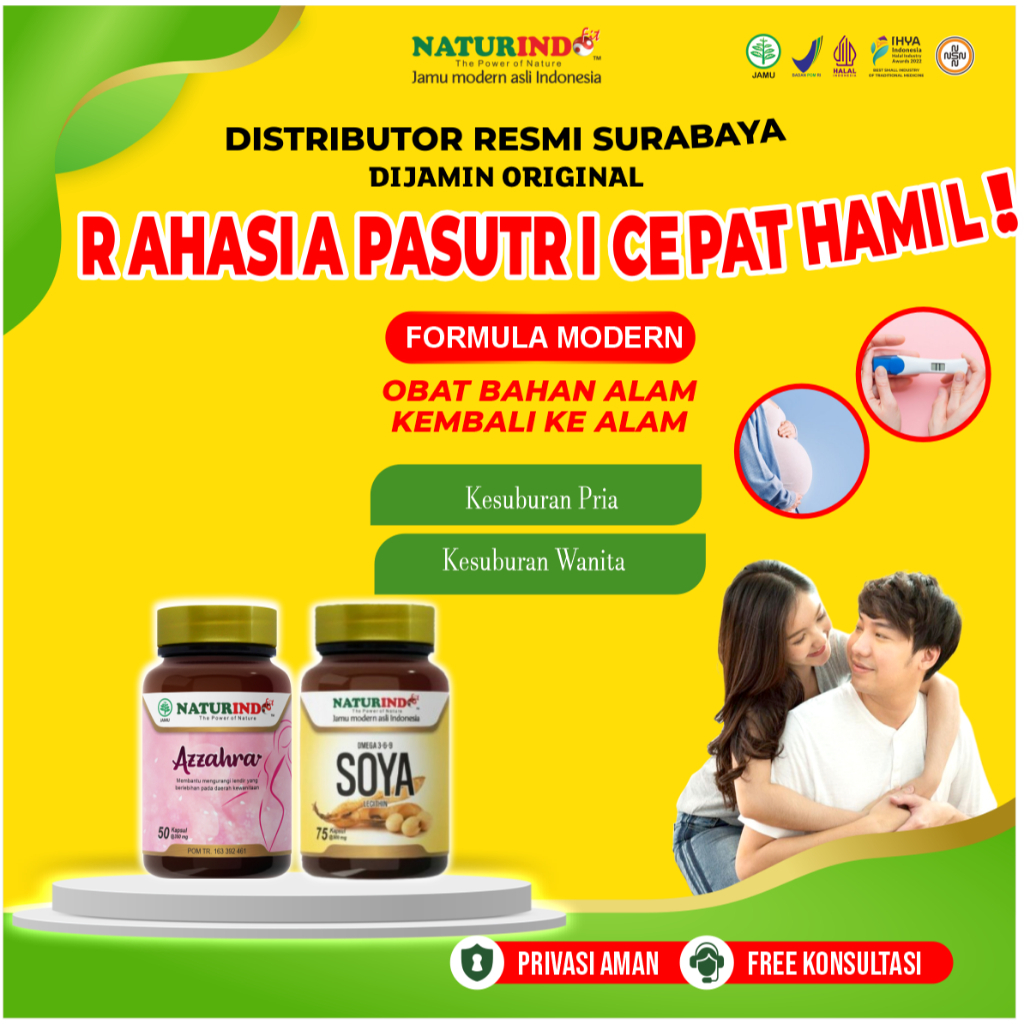 Paket Obat Herbal Program Kehamilan 100 % Herbal Alami Obat Hamil Cepat Naturindo