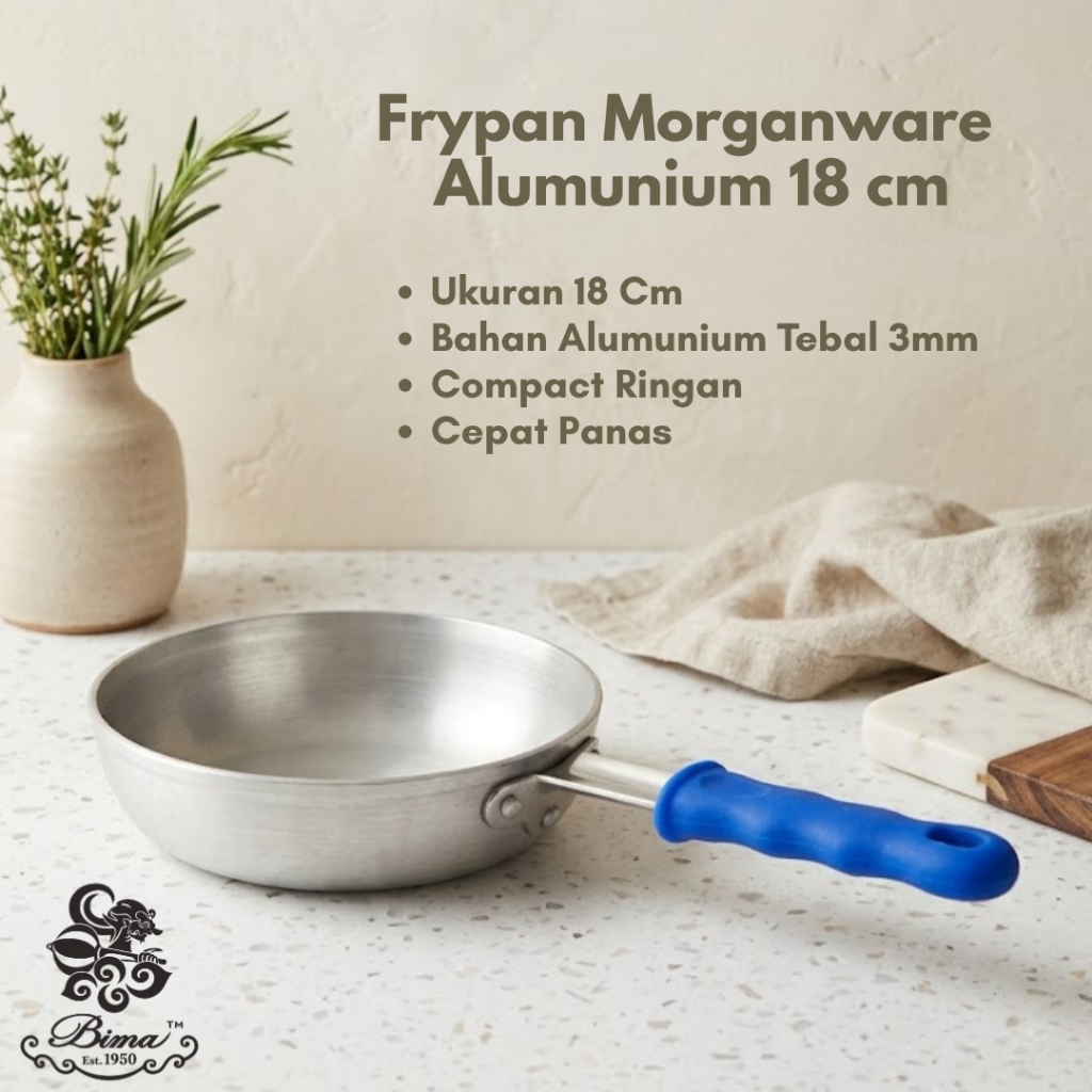 Frypan Morganware Alumunium 18 cm || Wajan BIMA