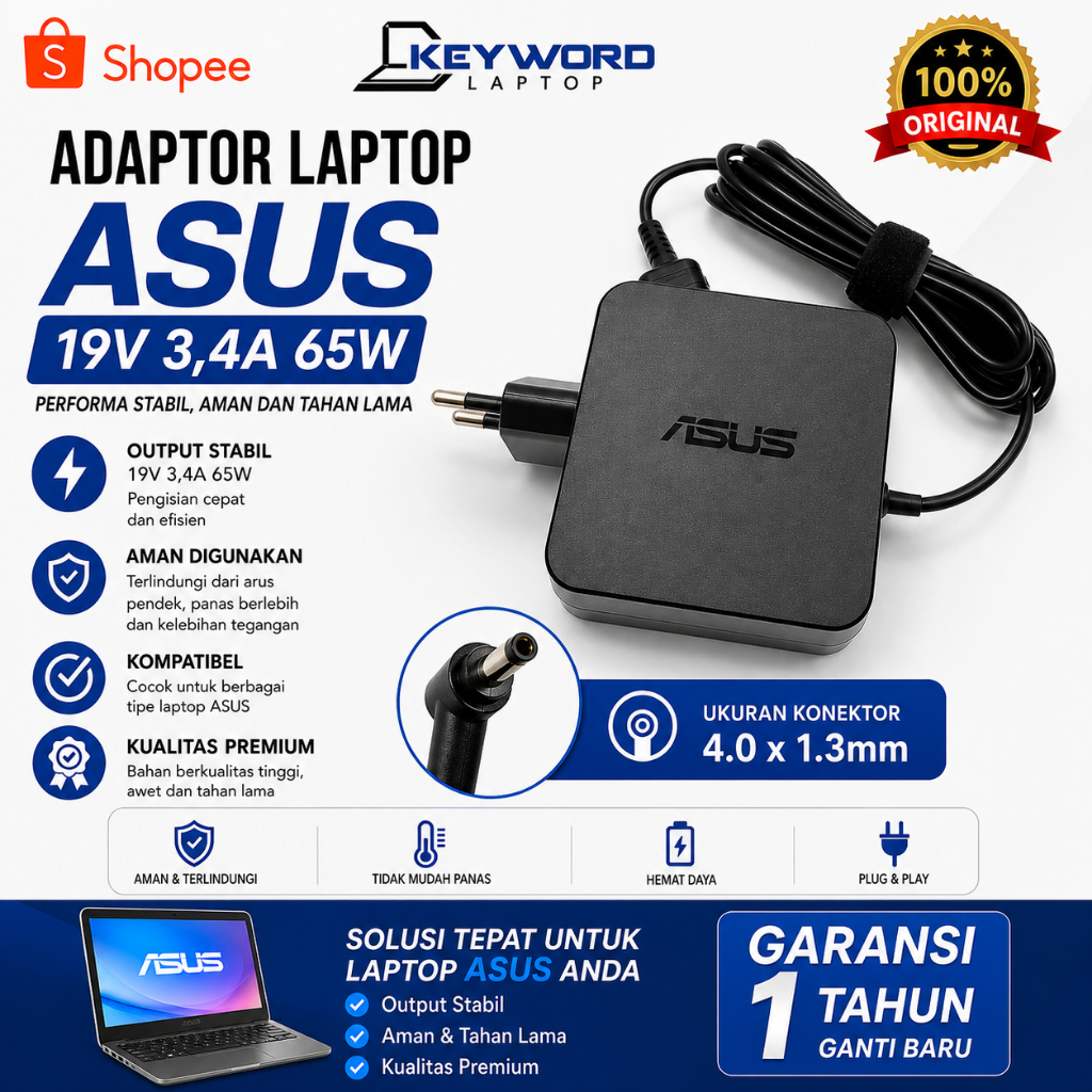 Adaptor Charger Asus Vivobook X1500 X1500E X1500EA X1500EP