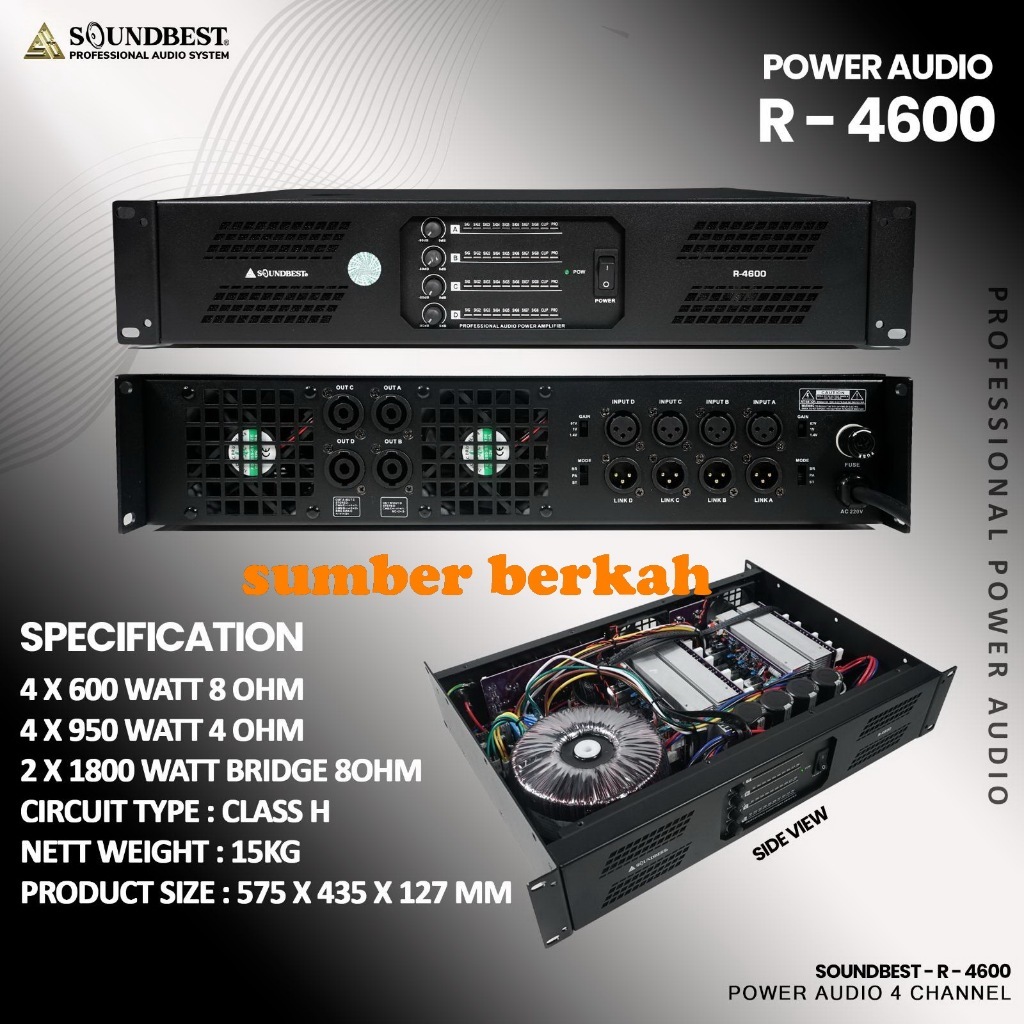 soundbest R-4600 Power Amplifier