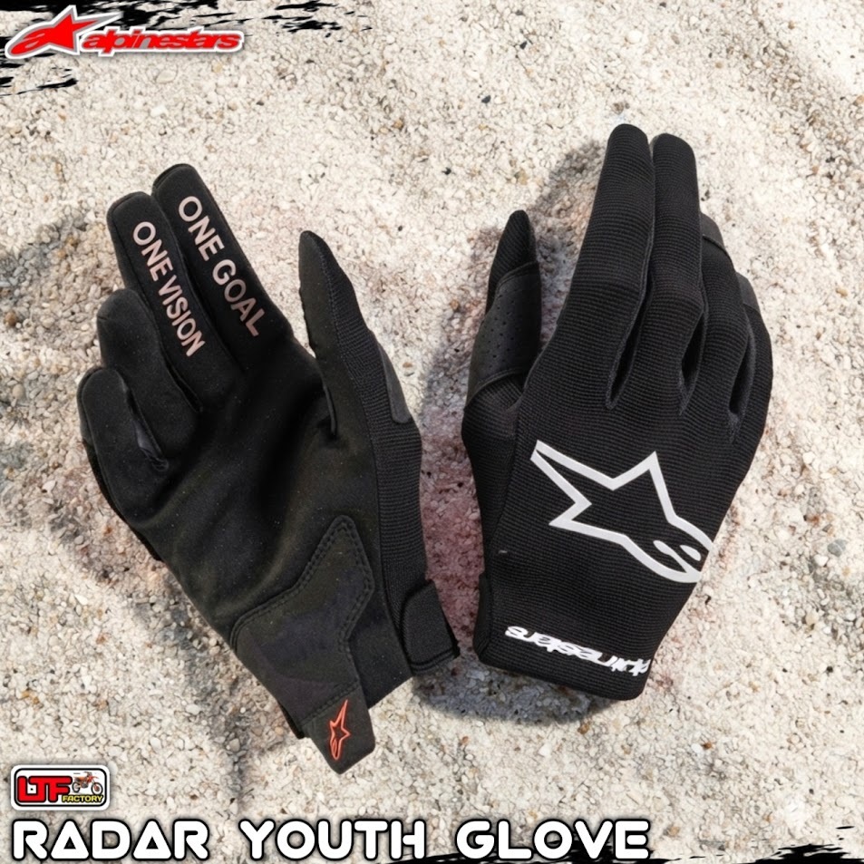 ALPINESTARS MX RADAR YOUTH GLOVE - SARUNG TANGAN ANAK-ANAK - KIDS - JUNIOR SEPEDA BMX - MINI TRAIL -