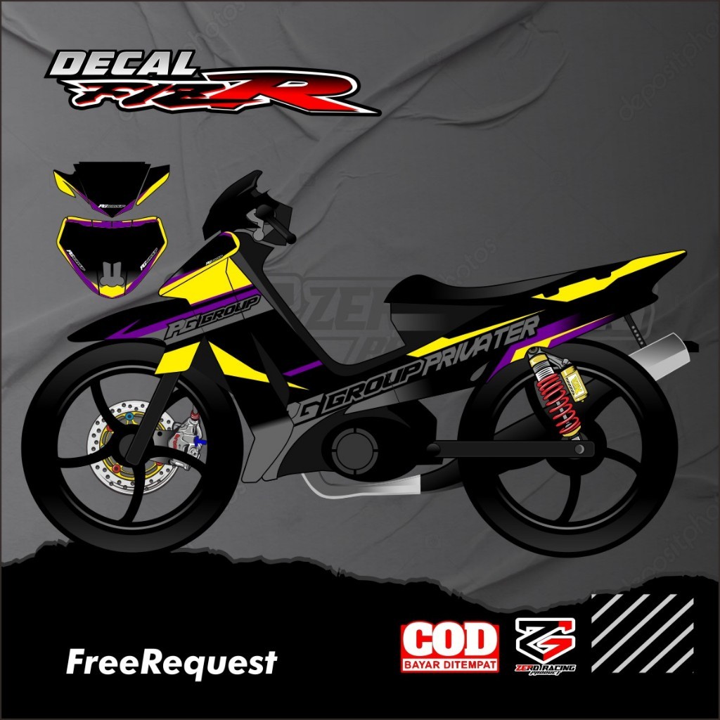 DECAL MOTOR FIZ R STIKER PELINDUNG FIZ R DECAL FULL BODY CUSTOM