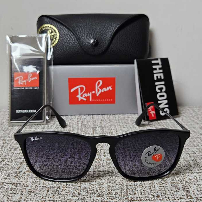 Kacamata Rayban Chris RB4187 622/T3 Black Doff Lens Gredient Original
