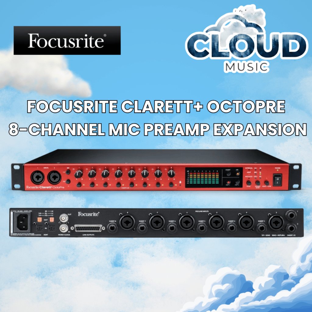 Focusrite Clarett+ OctoPre 8-Channel Mic Preamp Expansion