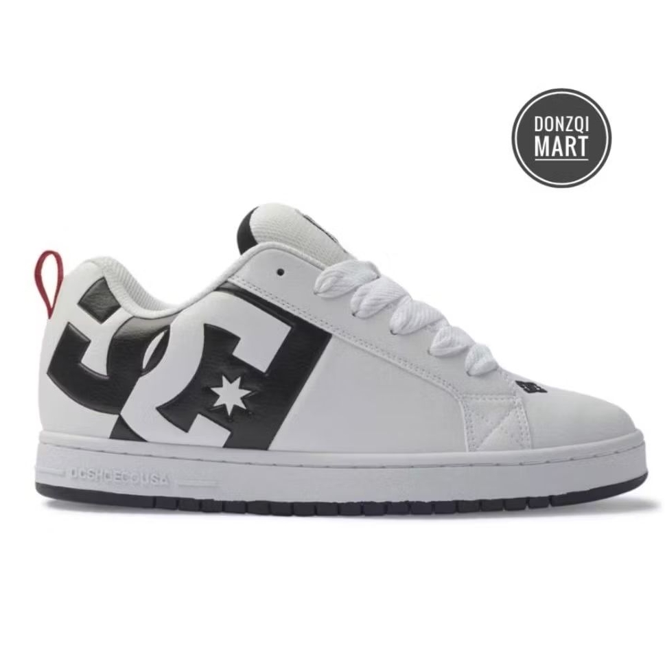 DC Court Graffik Mens Sneakers Shoes - White/Black