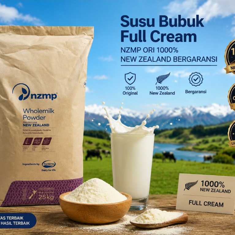 Susu Bubuk Full Cream NZMP Original 1000% - Repack 1kg