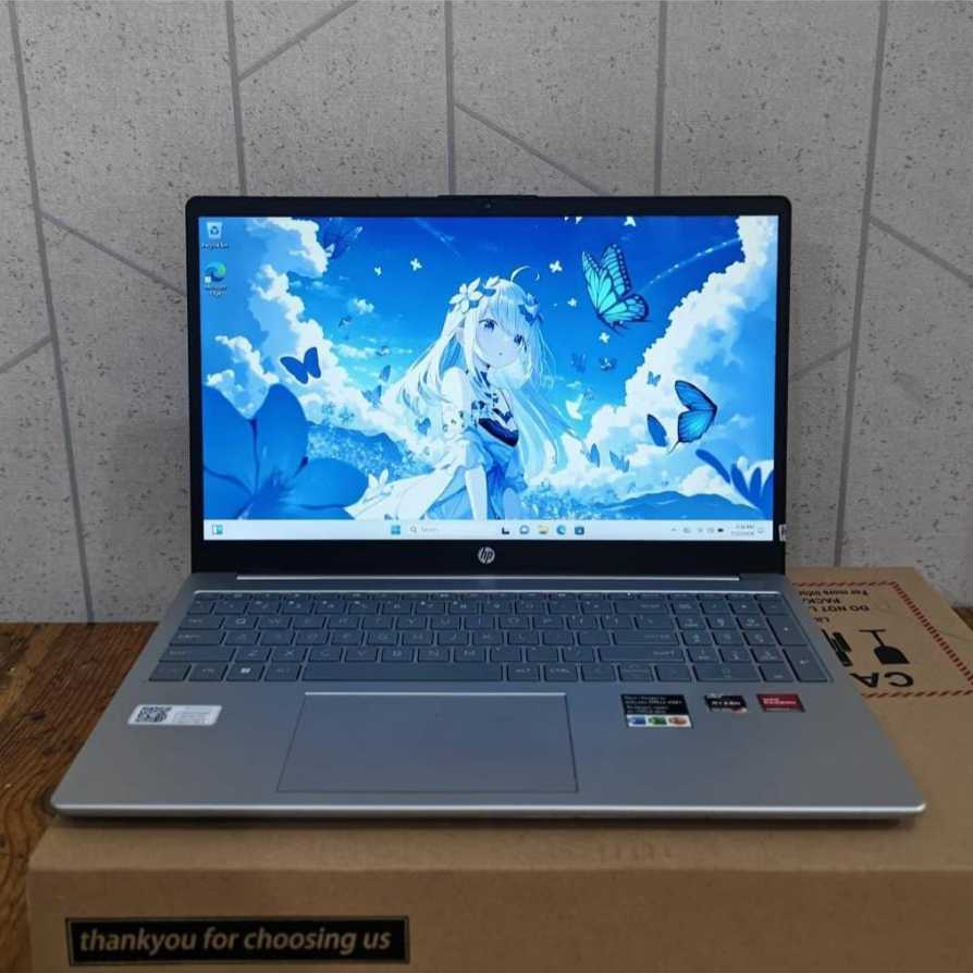 HP 15-FC0050AU, Amd Ryzen 3-7320U, 8/256GB, 15.6inc, Lengkap, Silver