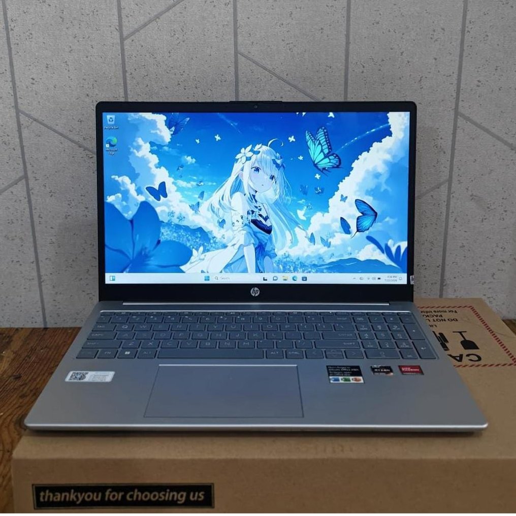 HP 15-FC0050AU, Amd Ryzen 3-7320U, 8/256GB, 15.6inc, Lengkap, Silver