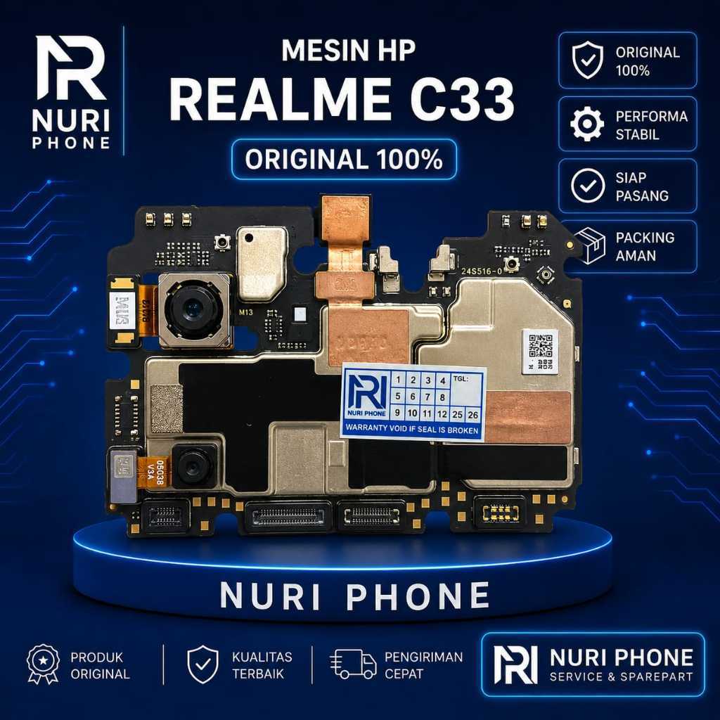 MESIN REALME C33 RAM 3/32 NORMAL ORIGINAL COPOTAN (NO PASSWORD)