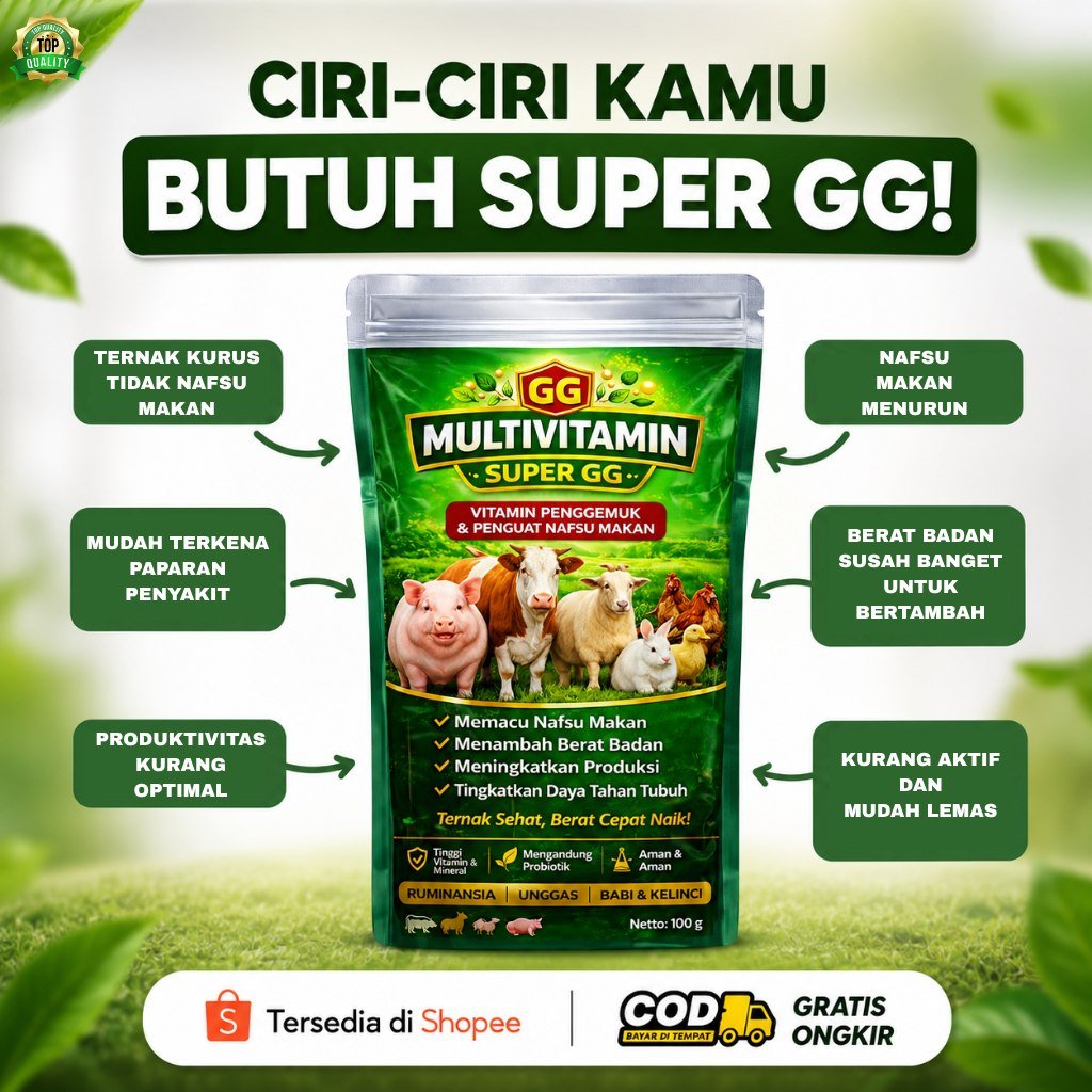 SUPER GG MULTIVITAMIN TERNAK