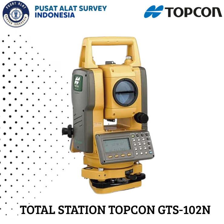 Total Station Topcon GTS-102N Bekas / GTS 102 Topcon Second Lengkap
