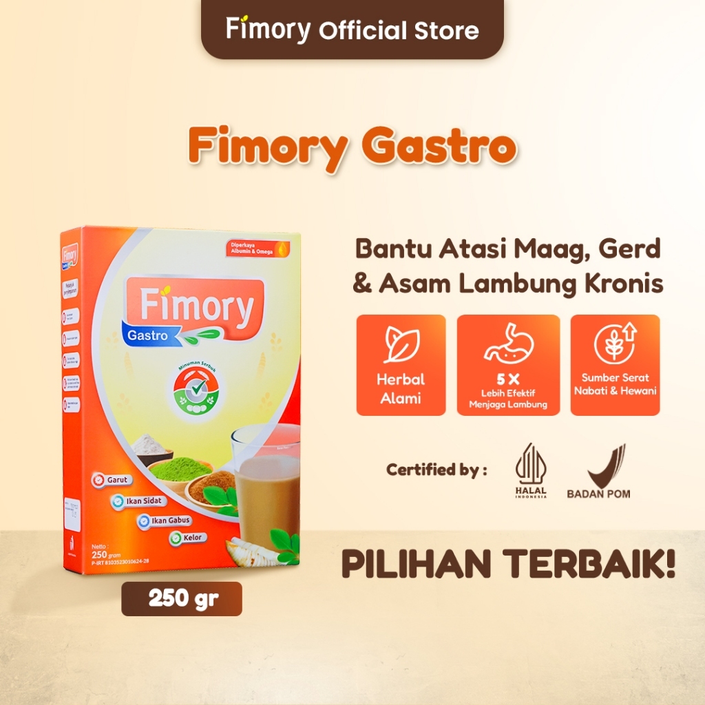 Fimory Gastro 250gr - Nutrasetikal Alami untuk Atasi Asam Lambung & Gerd