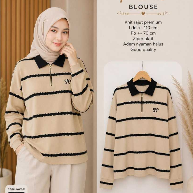 NOBU PIMA SISMA SEASON ENKA RAJUT • BIRO SWEATER BY ATHAYA HIJAB ANA HIJAB BELVA SWEATER / BLOUSE RA