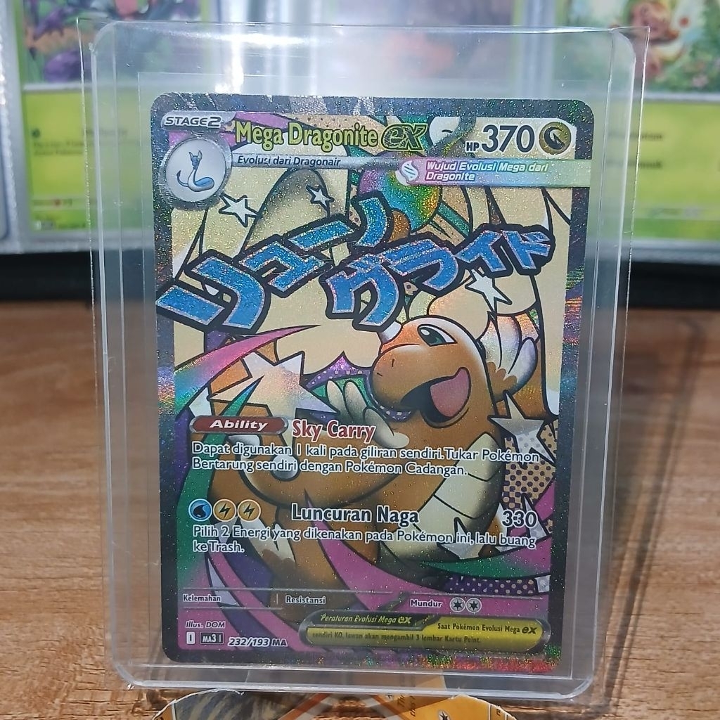 Mega Dragonite EX MA indo || Kartu pokemon tcg indonesia mega dragonite ex MA indo