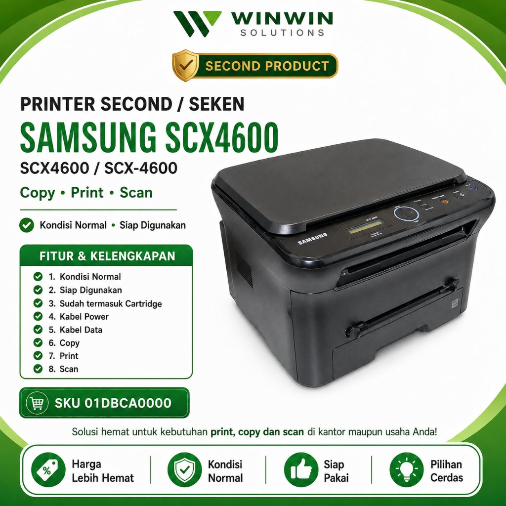 PRINTER SECOND / SEKEN Laserjet SAMSUNG SCX4600 /SCX-4600 D105 Kondisi Normal MURAH BERKUALITAS Ada 