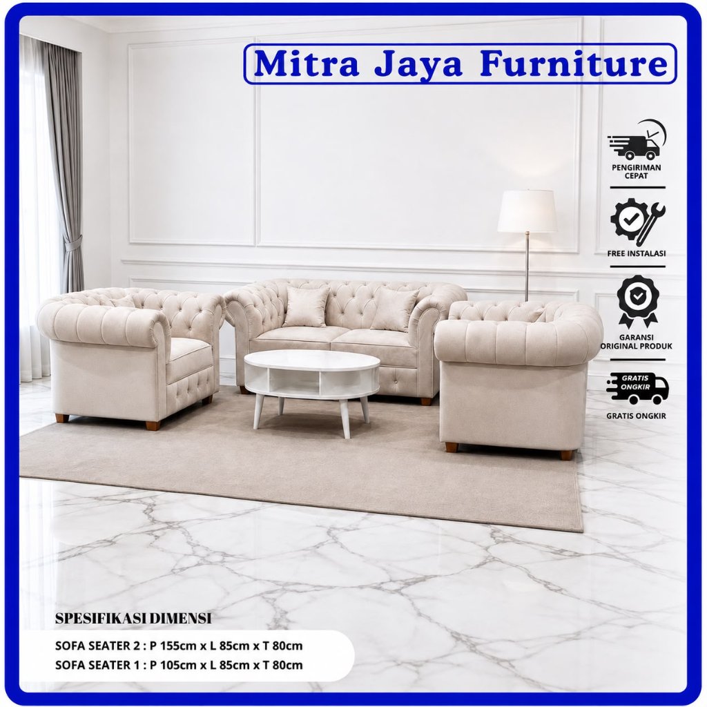 SOFA CHESTERFIELD 211/ SOFA MINIMALIS 211/ SOFA 211