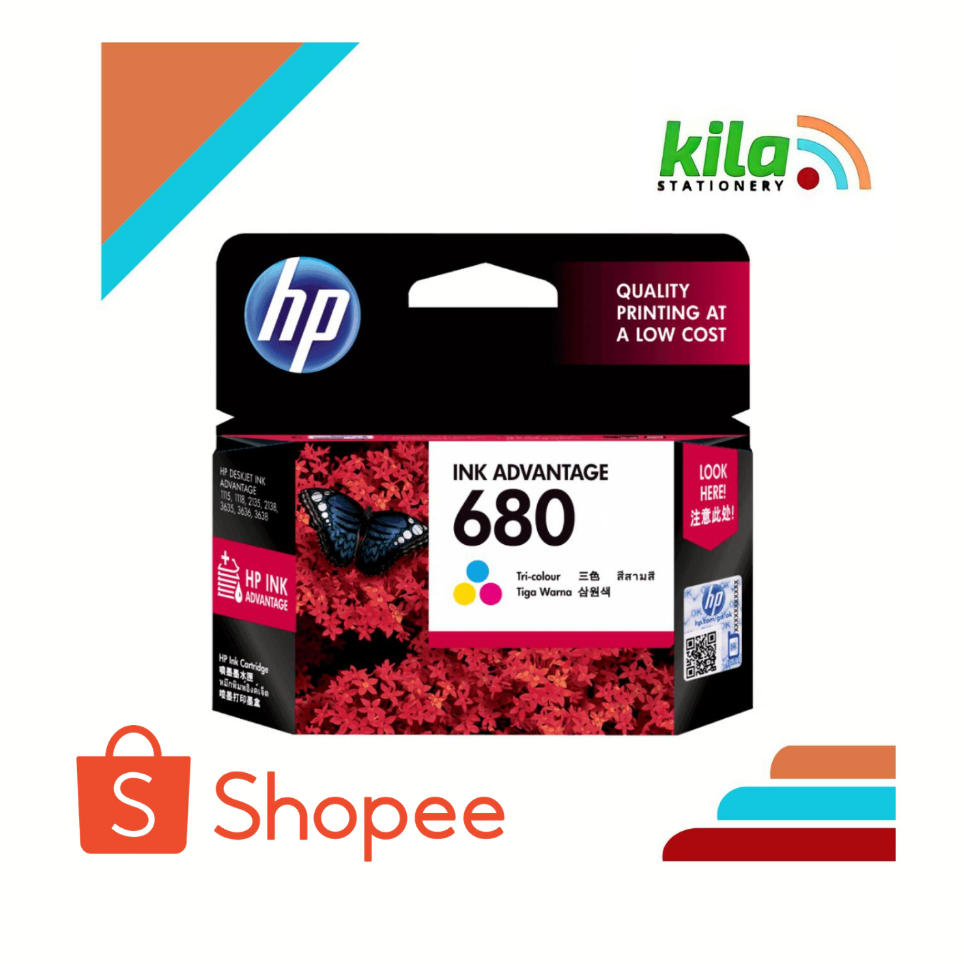 Tinta HP 680 Color untuk Printer HP Advantage 2135 | 3635 | 3835