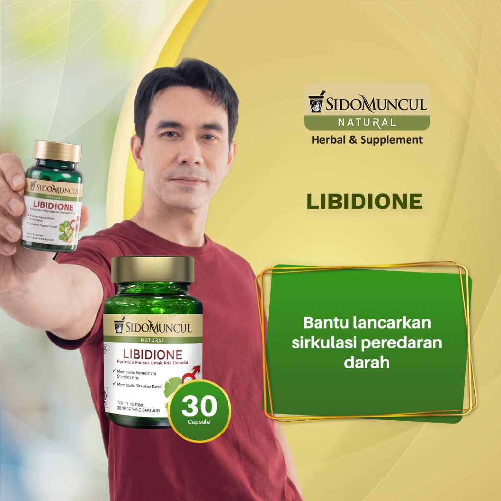 Sido Muncul Natural Libidione 30 Kapsul - Membantu Memelihara Stamina Pria dan Secara Tradisional Di
