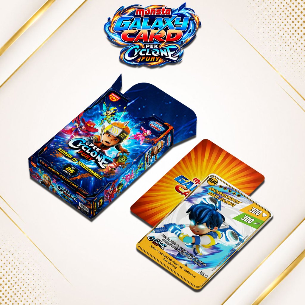 KARTU BOBOIBOY MONSTA GALAXY CARD PEK CYCLONE FURY UNOFFICIAL