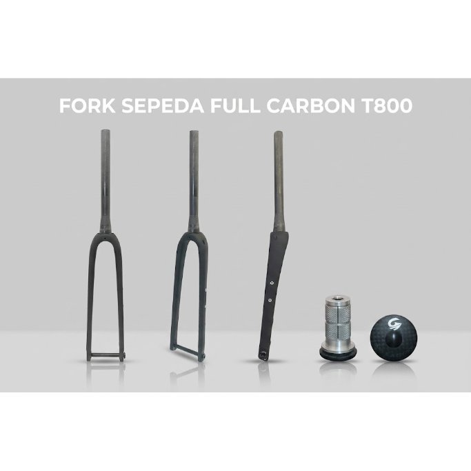 FORK SEPEDA GRAVEL INTERNAL FULL CARBON T800