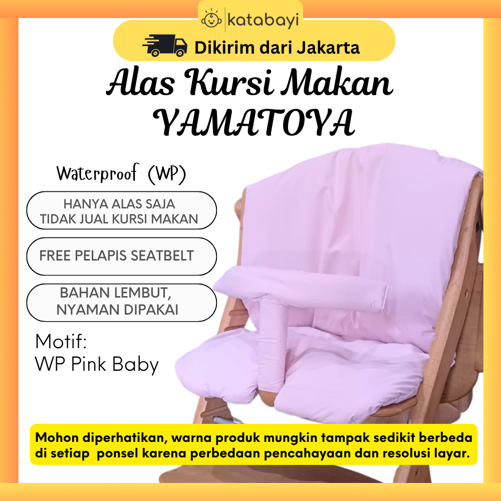 Alas Kursi Makan Bayi Yamatoya Suku Suku PINK BABY Waterproof
