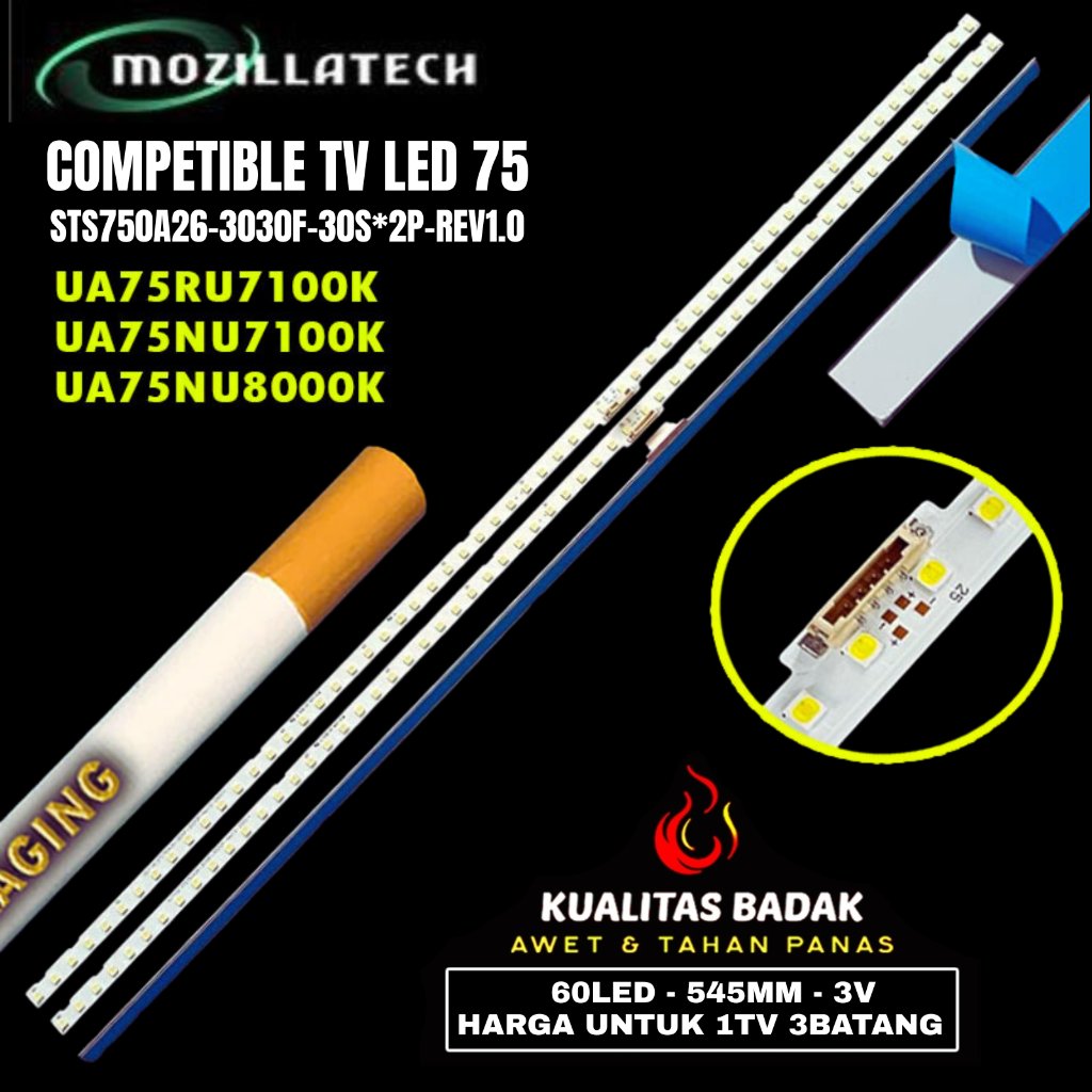 BACKLIGHT SAMSUNG 75 UA75RU7100K UA75NU7100K UA75NU8000K 75RU7100 75NU7100 75NU8000 UA75RU7100 NU710