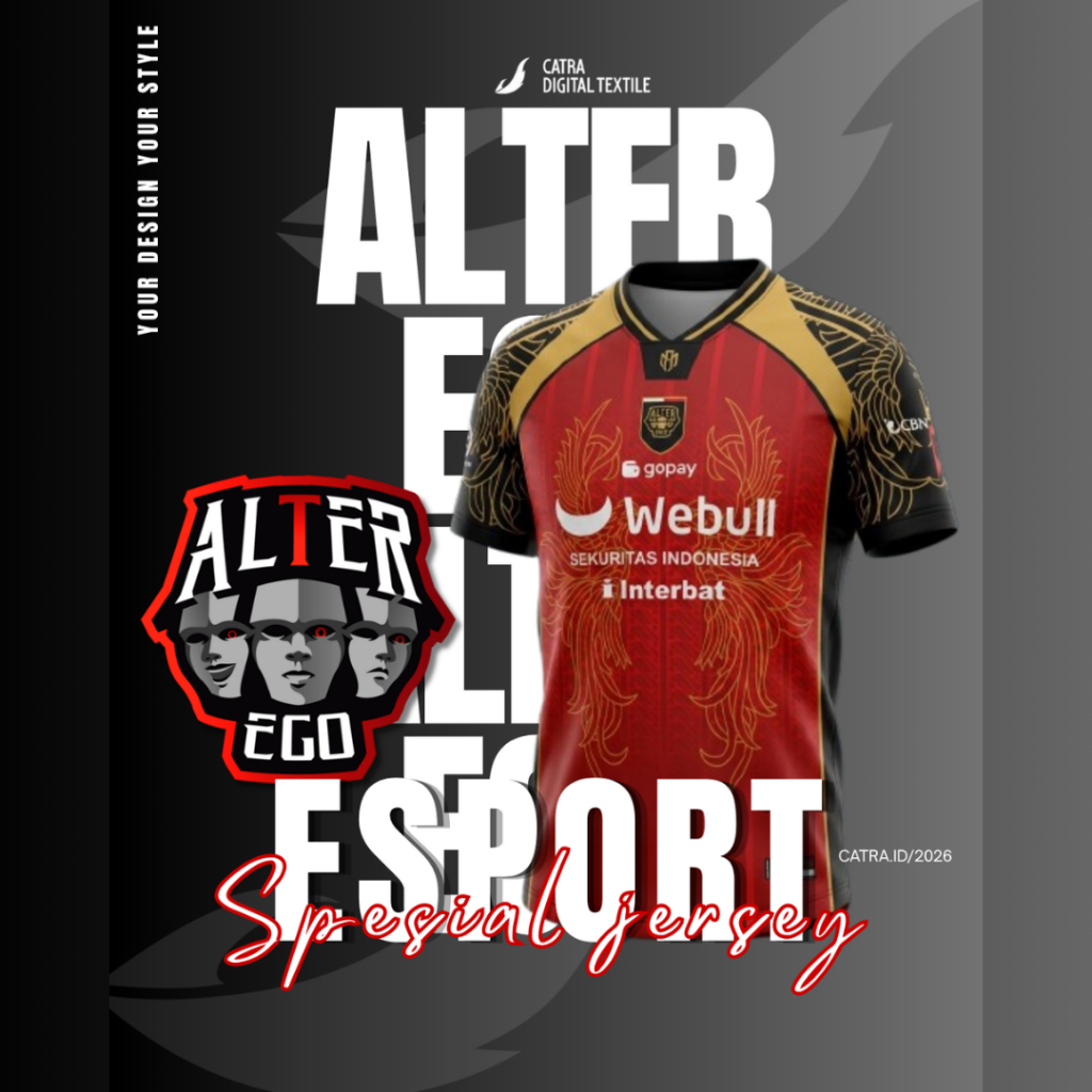 Jersey Alter Ego Esport | Kaos Gaming Alter Ego | Regular Cut | Jersey Esport