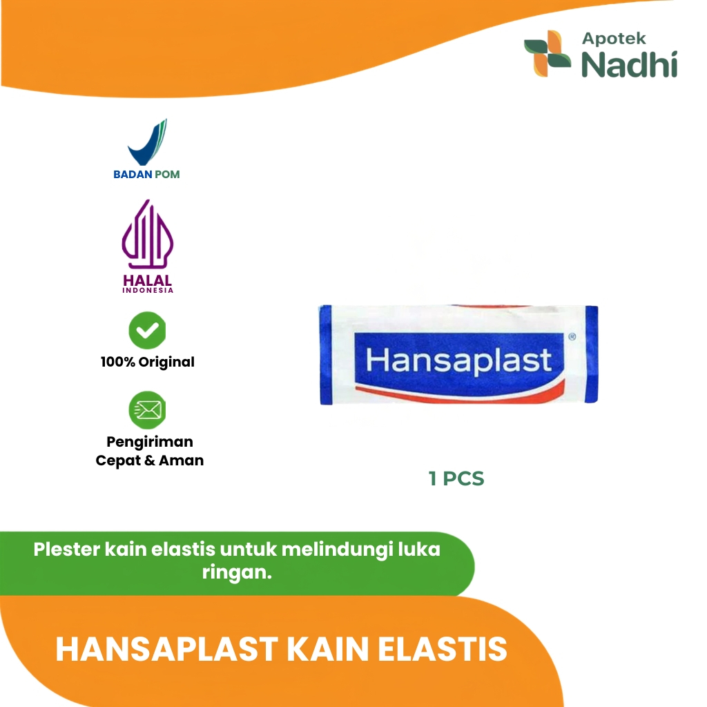 Plaster Luka Hansaplast PER SATUAN PCS HANSAPLAST LUKA BIASA TANPA GAMBAR