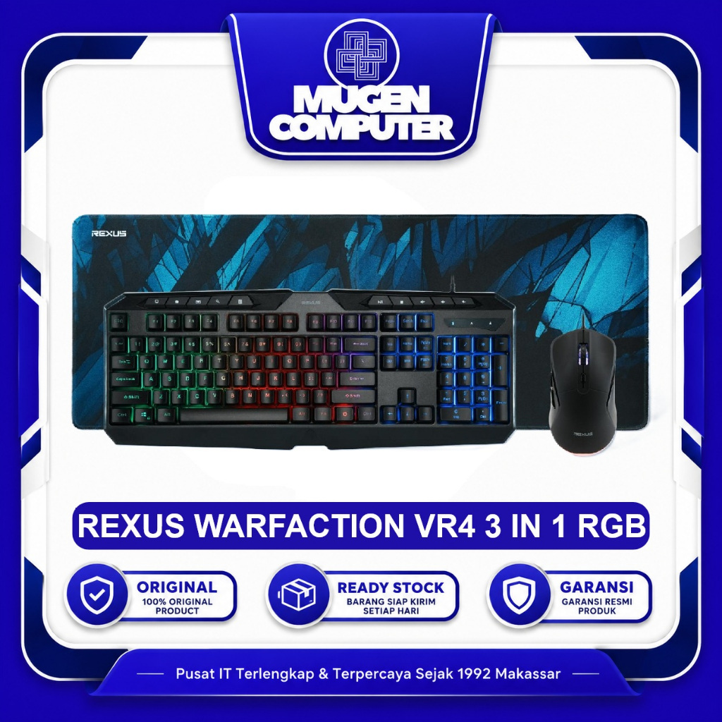 Rexus Keyboard Mouse Warfaction VR4 Combo