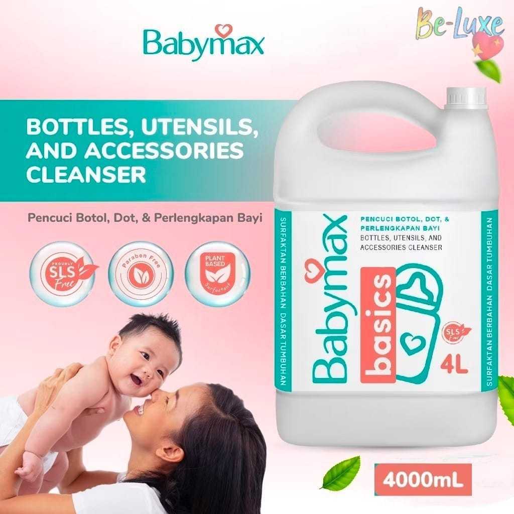 Babymax Basics Bottle & Utensils Cleansers 4 Liter Sabun Botol Bayi | @ 1 Jerigen
