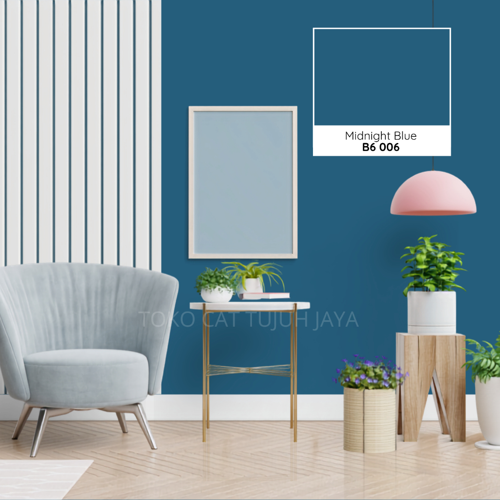 Cat dinding tembok interior exterior luar Avian Avitex Gold MINIMALIST B6 006 Midnight Blue