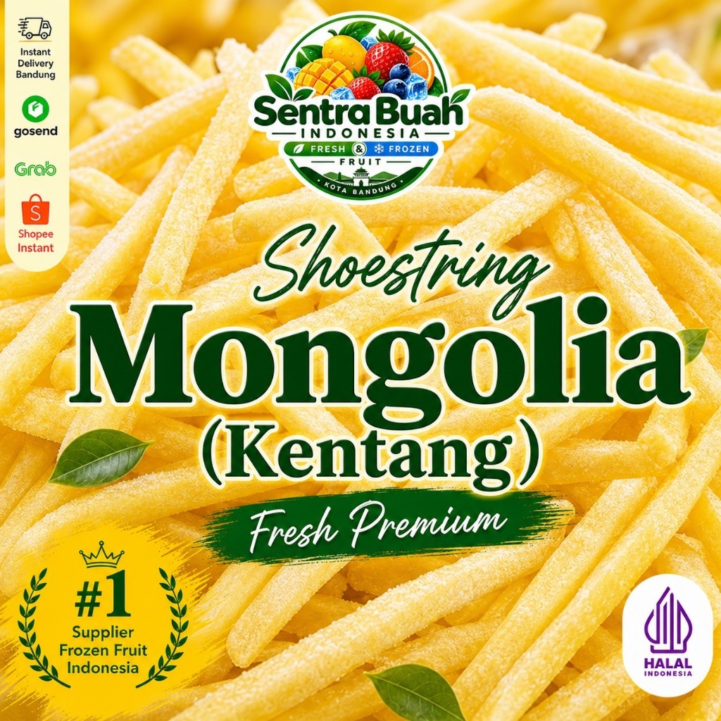 Kentang Shoestring Frozen 500gr 1kg French Fries Stik Tipis Renyah - Sentra Buah Indonesia Bandung