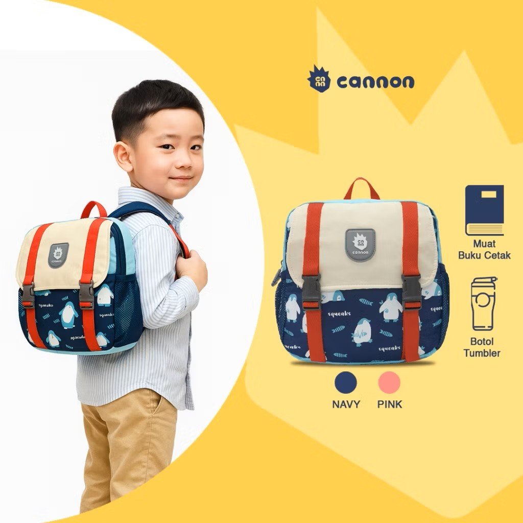 BAGTASTIC Tas Ransel Sekolah Anak Cannon Backpack  72121