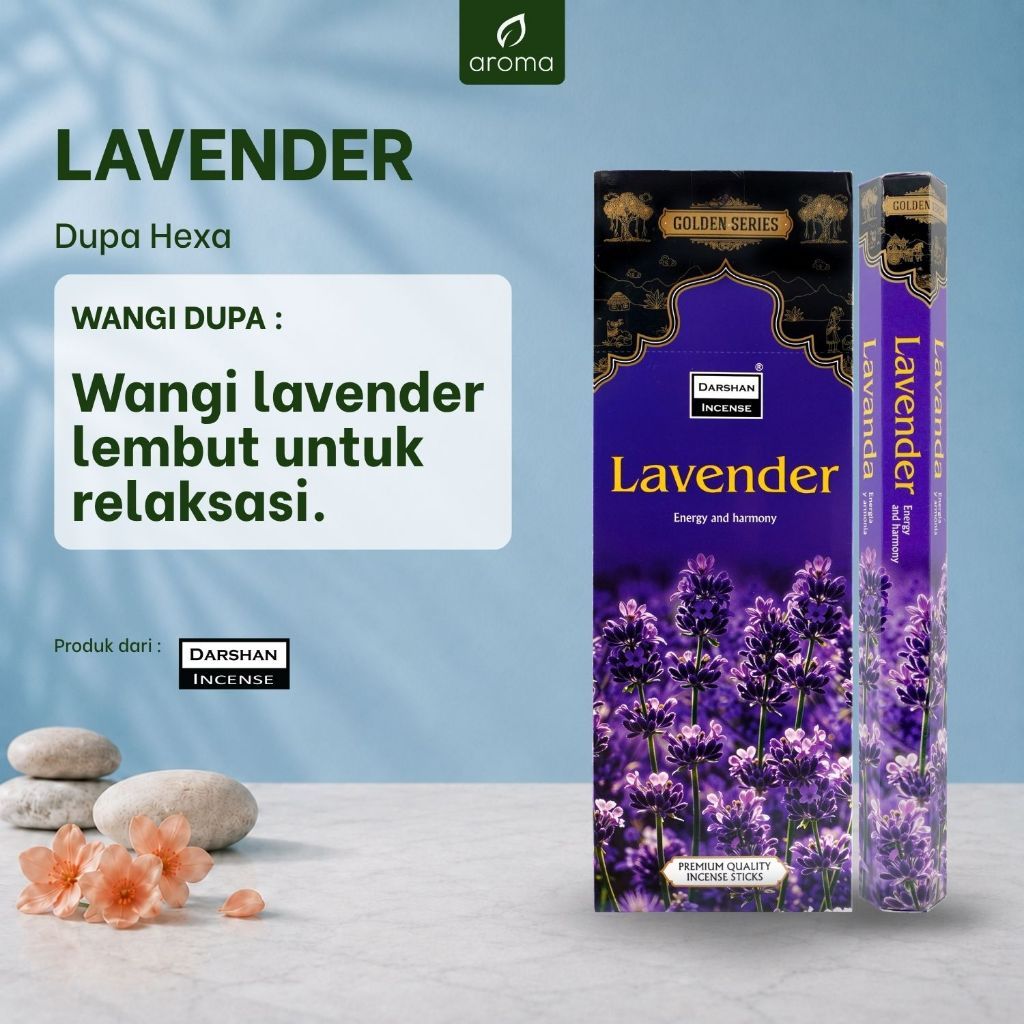 Dupa India (Aromaterapi) Hexa - Darshan Lavender