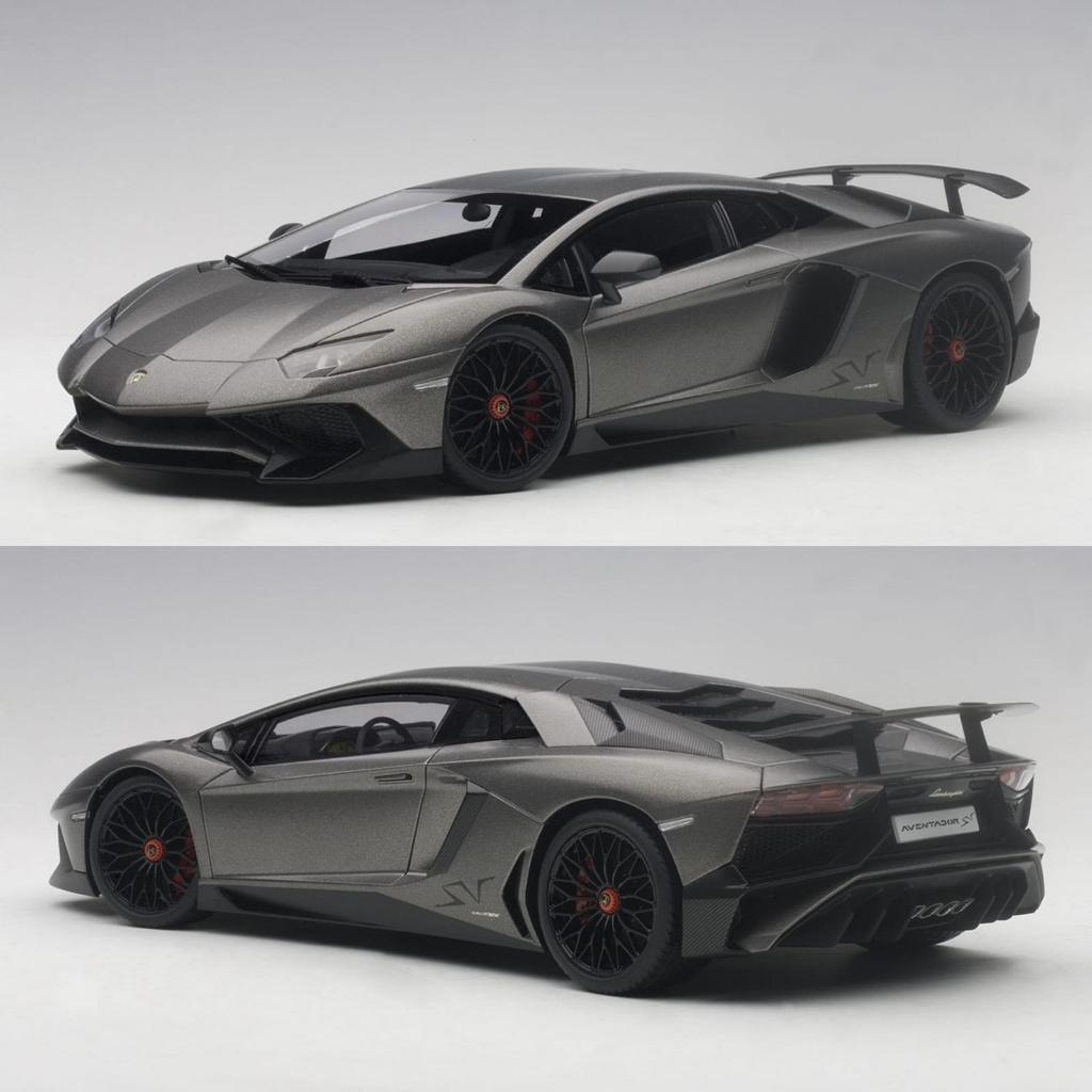 AUTOart 1:18 Lamborghini Aventador LP750-4 SV in Grigio Titans / Grey