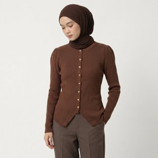 Delova Wardrobe - RANI Atasan Cardigan Knitwear Polos Buttoned Bahan Rajut Halus & Tebal premium - Outer Wanita Korean Style