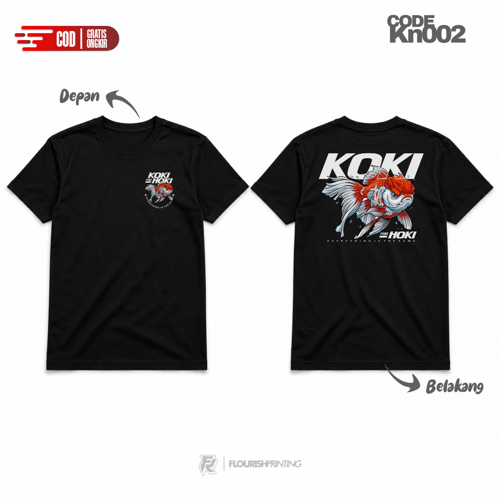 KAOS KOKI FISH / KAOS IKAN PREDATOR CODE KN002