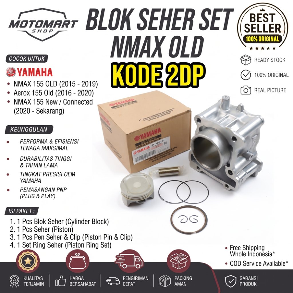 Blok Seher NMAX Old Ori / Block Seher Yamaha N-MAX 155 - 2DP-E1311-00