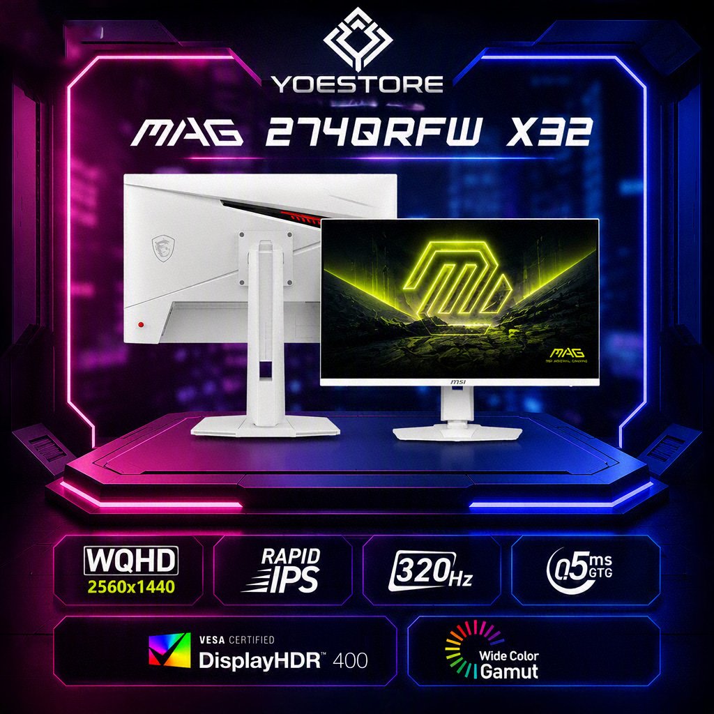 MSI MAG 274QRFW Monitor Gaming