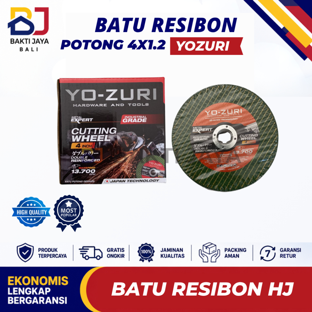 Batu Potong Resibon | Mata Potong Resibon Tipis | Batu Resibon Potong Besi Tipis 4x1.2 Hijau | Mata 