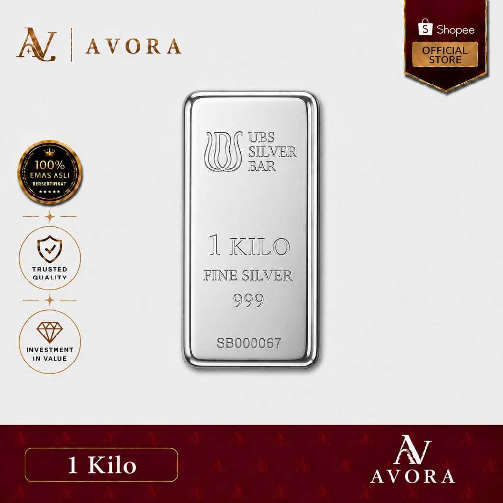 Avora Silver Perak Logam Mulia UBS LM 1000 Gram Tahun 2026