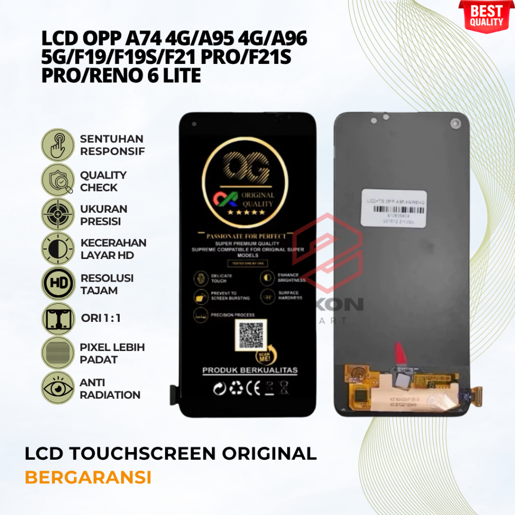 LCD TOUCHSCREEN OPPO A95 4G / A74 4G / A94 FULLSET ORIGINAL