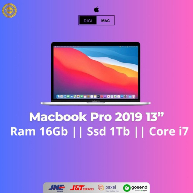MACBOOK PRO 2019 13” || RAM 16GB || SSD 1TB || CORE I7