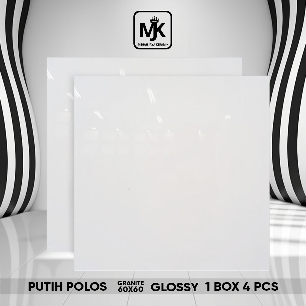 Granit lantai Magia Grande White 60 x 60