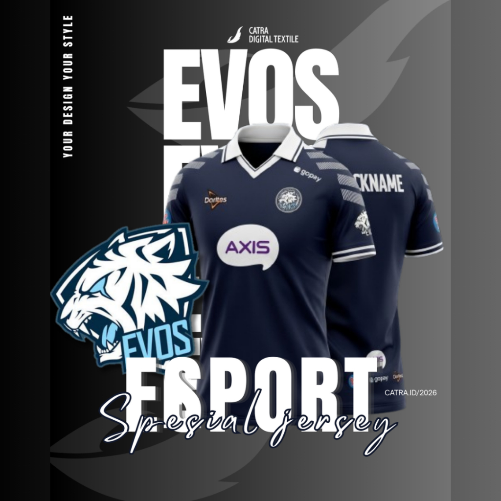Jersey EVOS Esport | Kaos Gaming EVOS | Regular Cut | Jersey Esport