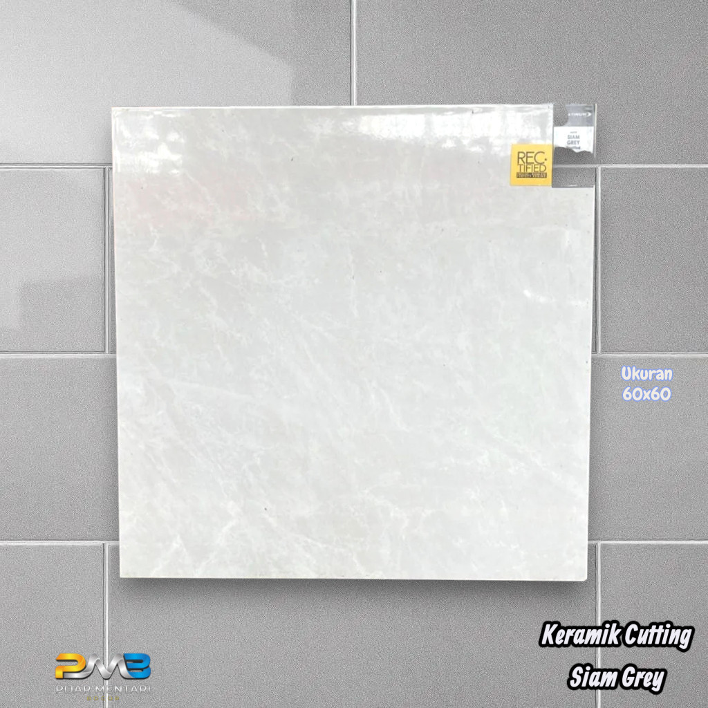 Keramik Cutting Lantai Dinding SIAM GREY 60x60 PLATINUM