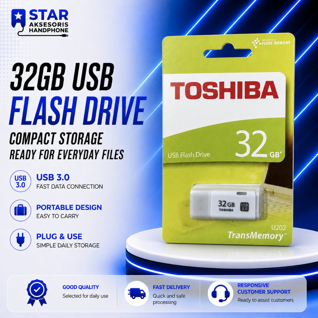 FLASHDISK TOSHIBA 32GB FLASHDISK 32GB TOSHIBA USB FLASH DRIVE (KW)