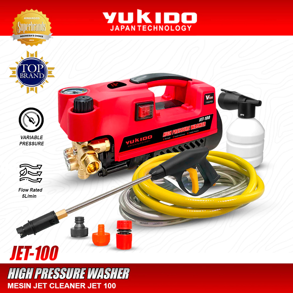 YUKIDO SPRAYER MESIN CUCI mobil motor power original product Mesin Steam Jet Cleaner High Pressure Y