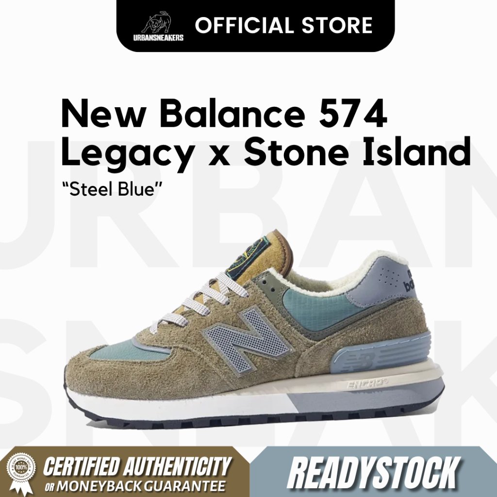 New Balance 574 Legacy x Stone Island Steel Blue | U574LGST